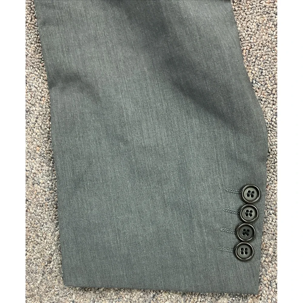 EUC! Hugo Boss Einstein Omega Virgin‎ Wool Cerruti Grey Suit Blazer Jacket - 52